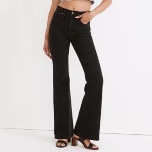 Madewell Black Jean Bell Bottom/Flare